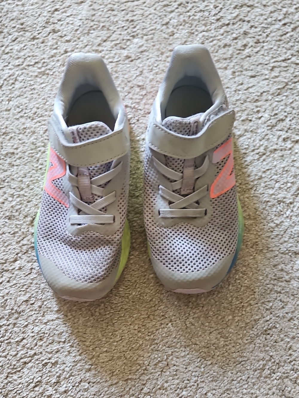 New Balance Fresh Foam, Size 9, Gray + Rainbow